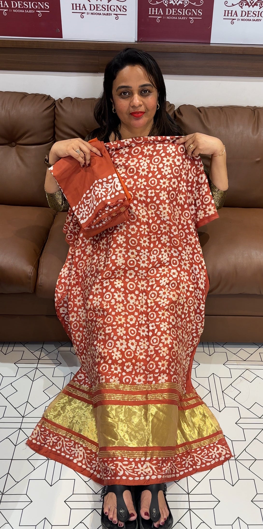 BATIK PRINTED UNSTITCHED SALWAR SUITS - IHA 25661