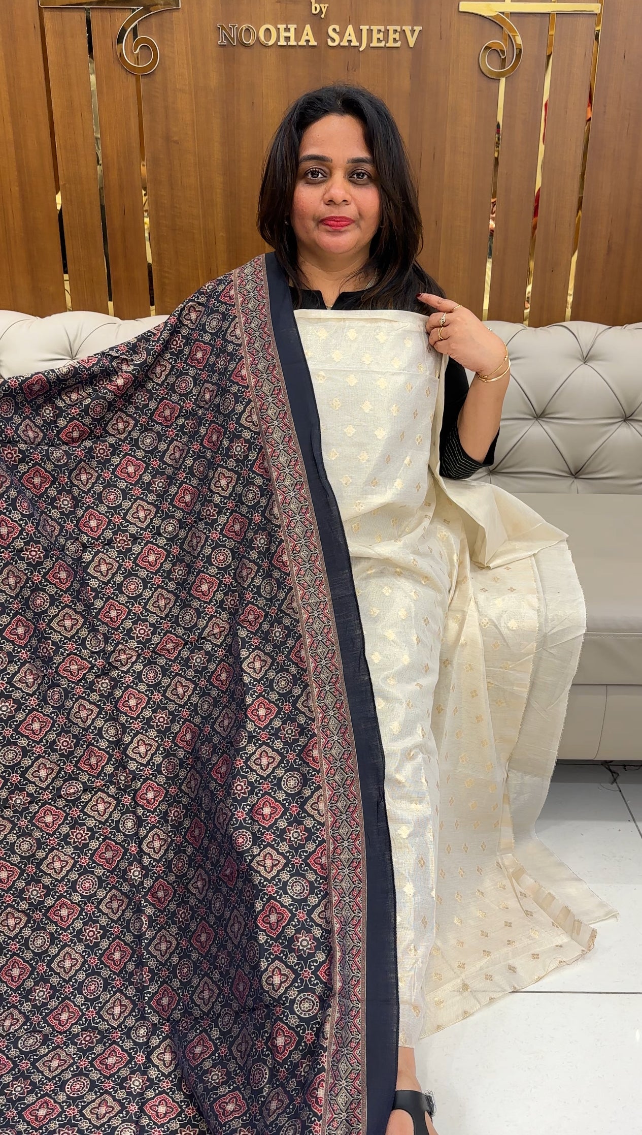 TISSUE BANARASI UNSTITCHED SALWAR SUITA - IHA 25906