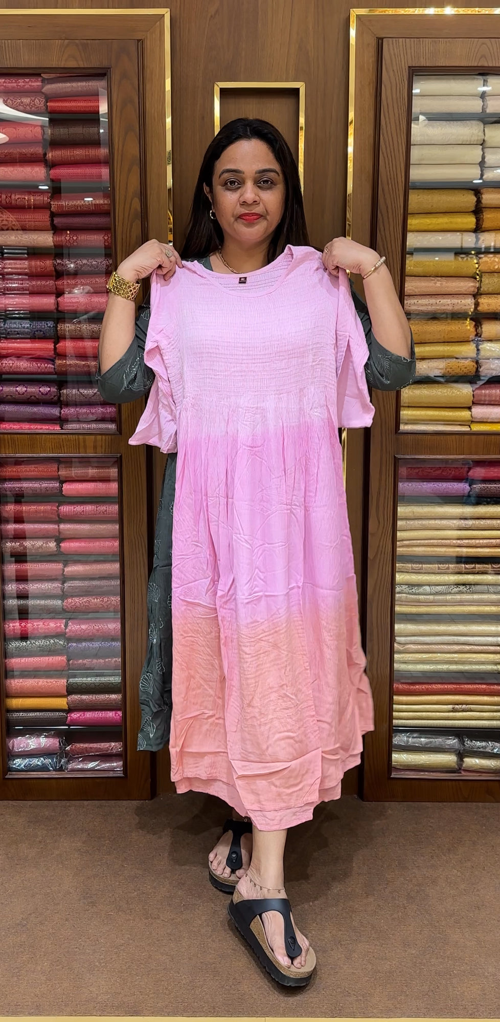 SMOKING PRINTED TOPS - IHA 21903