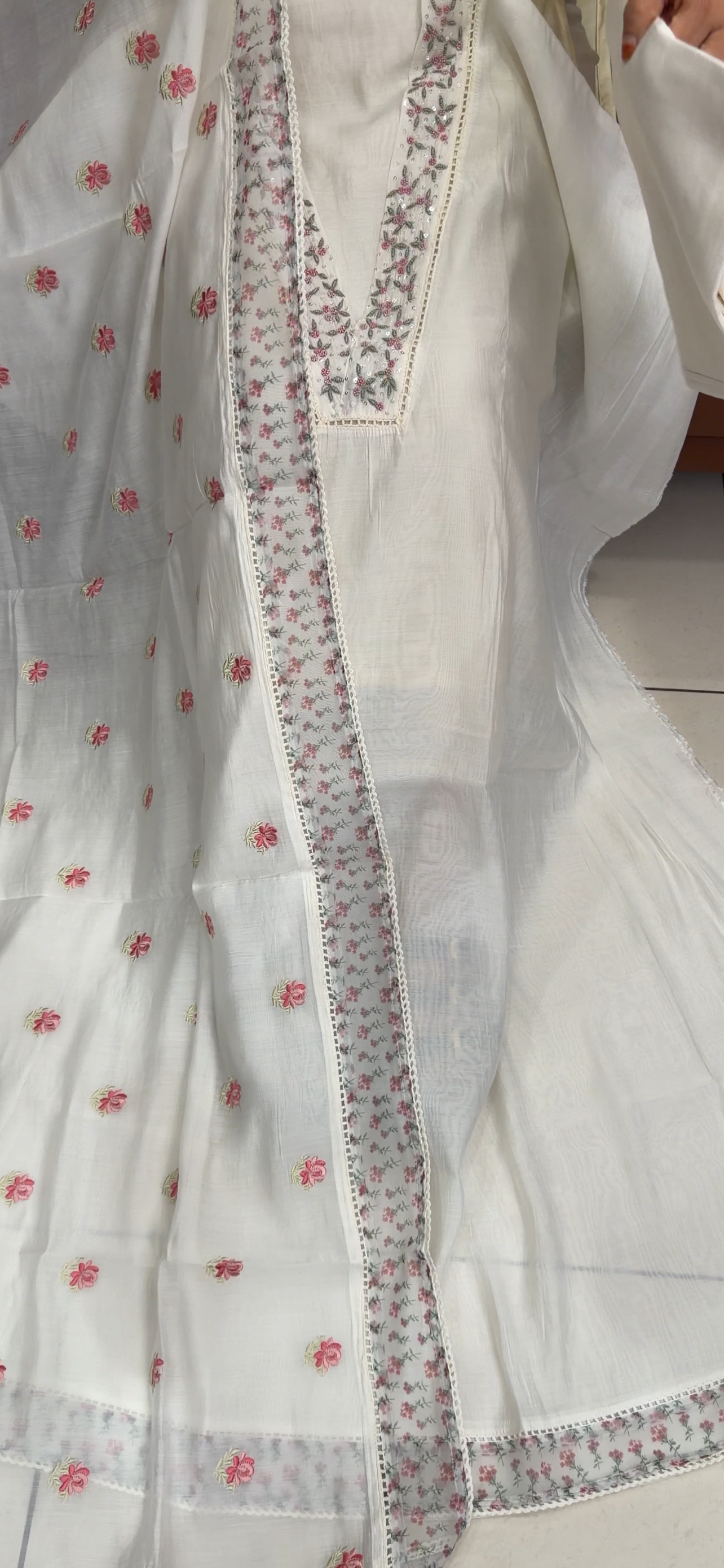 MALAI CHANDERI UNSTITCHED SALWAR SUITS - IHA 34062