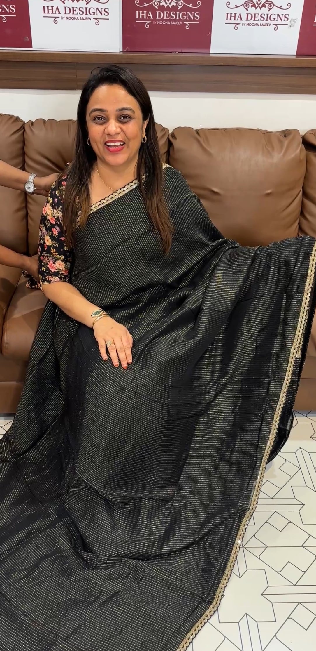 HAND WORKED SILK SAREES - IHA 24695