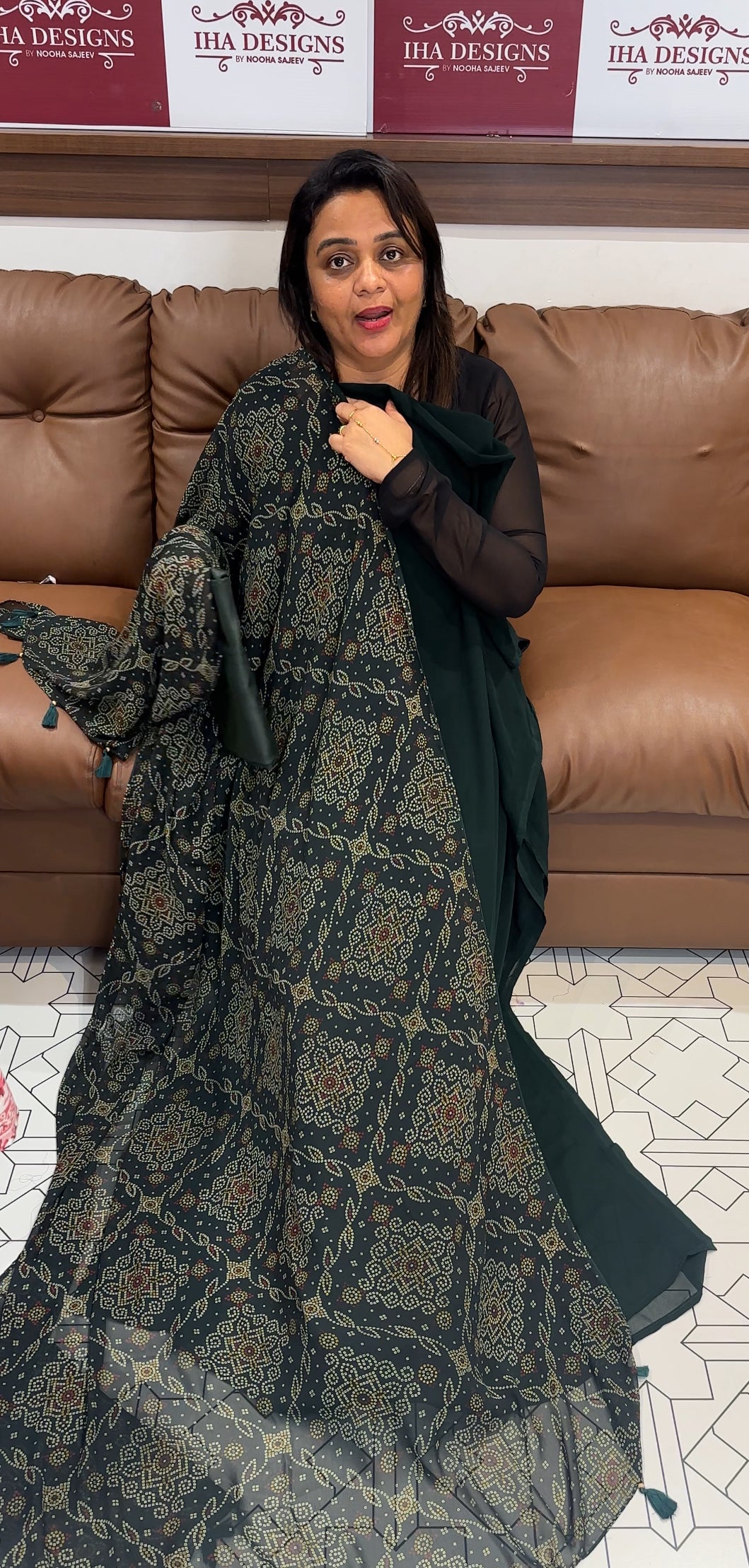 FAUX GEORGETTE UNSTITCHED SALSWAR SUITS - IHA 24697