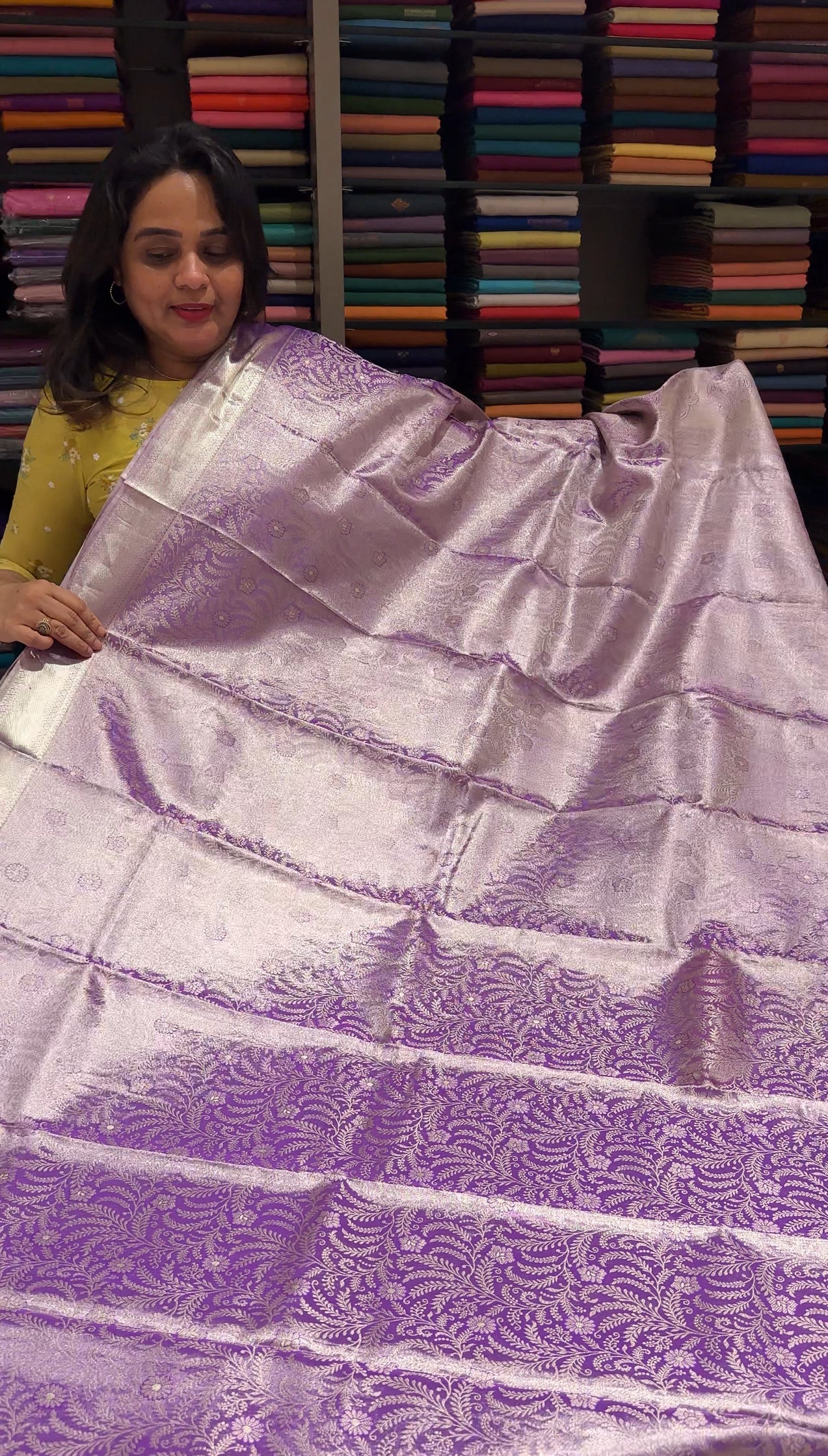 DESIGNER TISSUE KANCHIPURAM SILK SAREES - IHA 26325