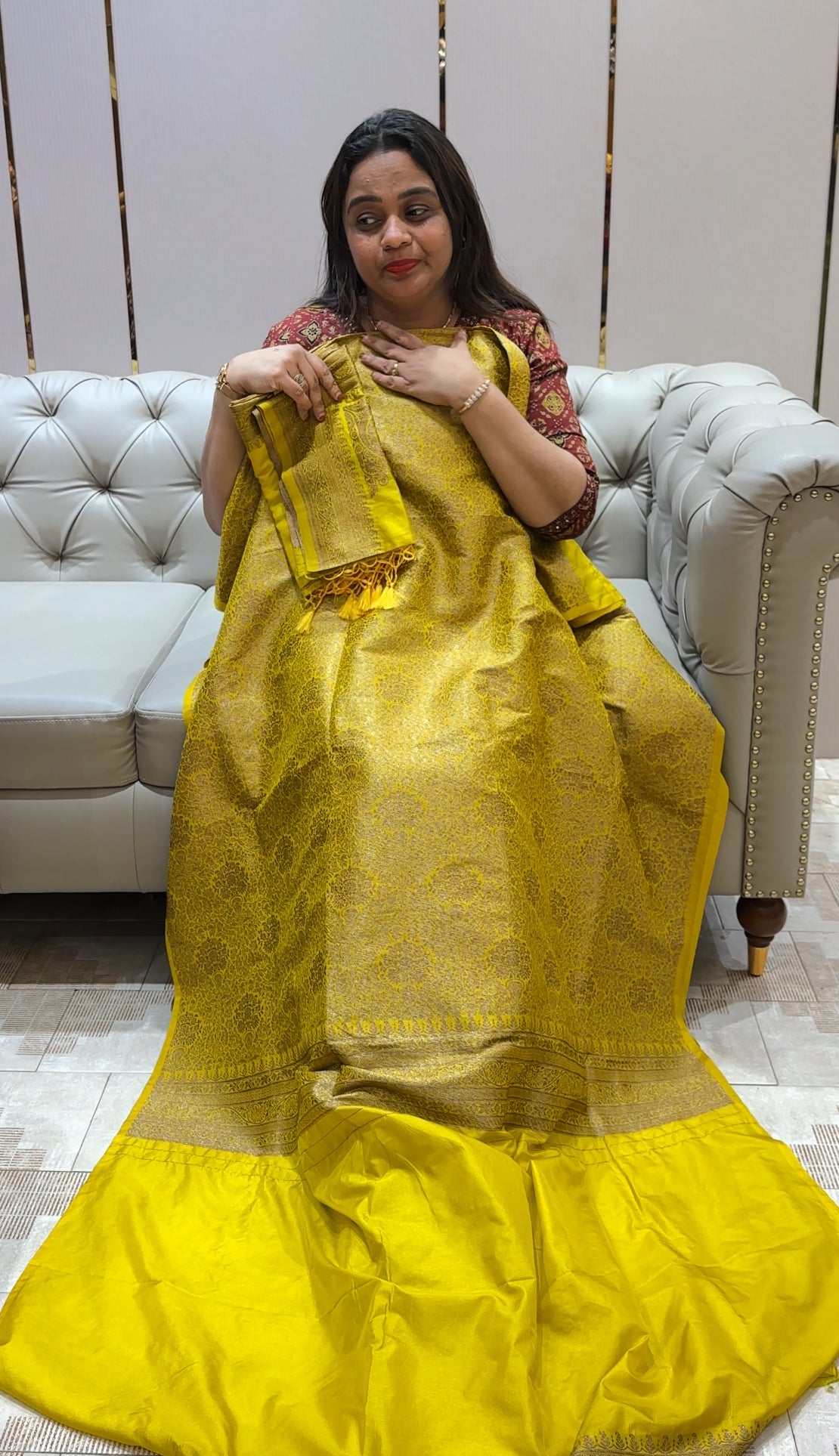 SEMI KATAN UNSTITCHED SALWAR SUITS - IHA 22640
