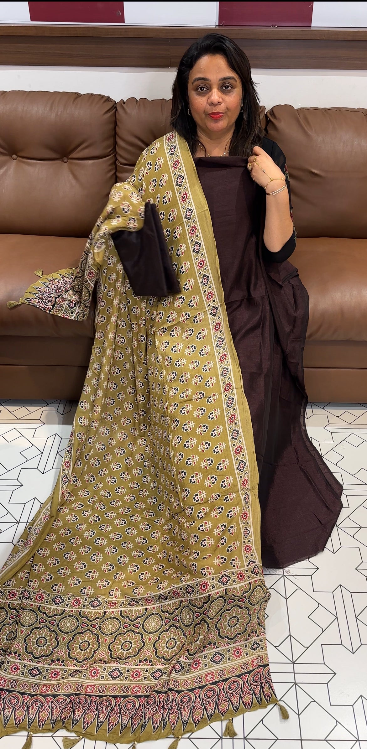 IHA'S IN-HOUSE SEMI RAW SILK UNSTITCHED SALWAR SUITS - IHA 24805