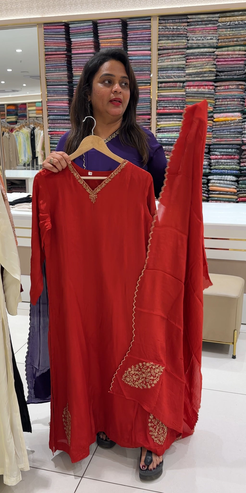 READY TO WEAR TOP, BOTTOM AND DUPATTA - IHA 26031