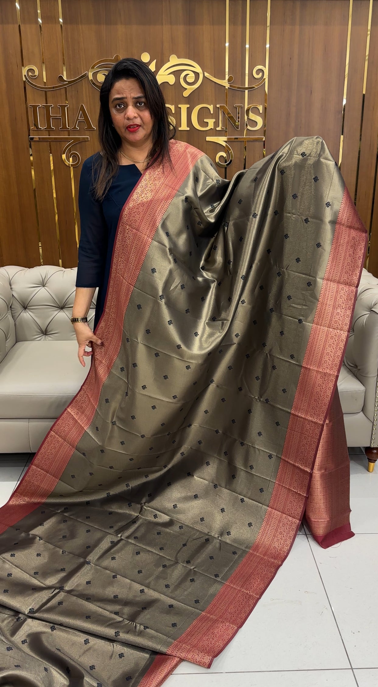 FORWARD TISSUE SILK SAREES - IHA 25852