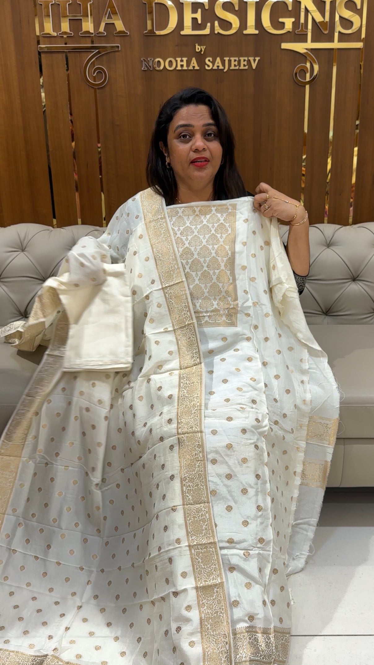DOLA BANARASI UNSTITCHED SALWAR SUITS - IHA 24961