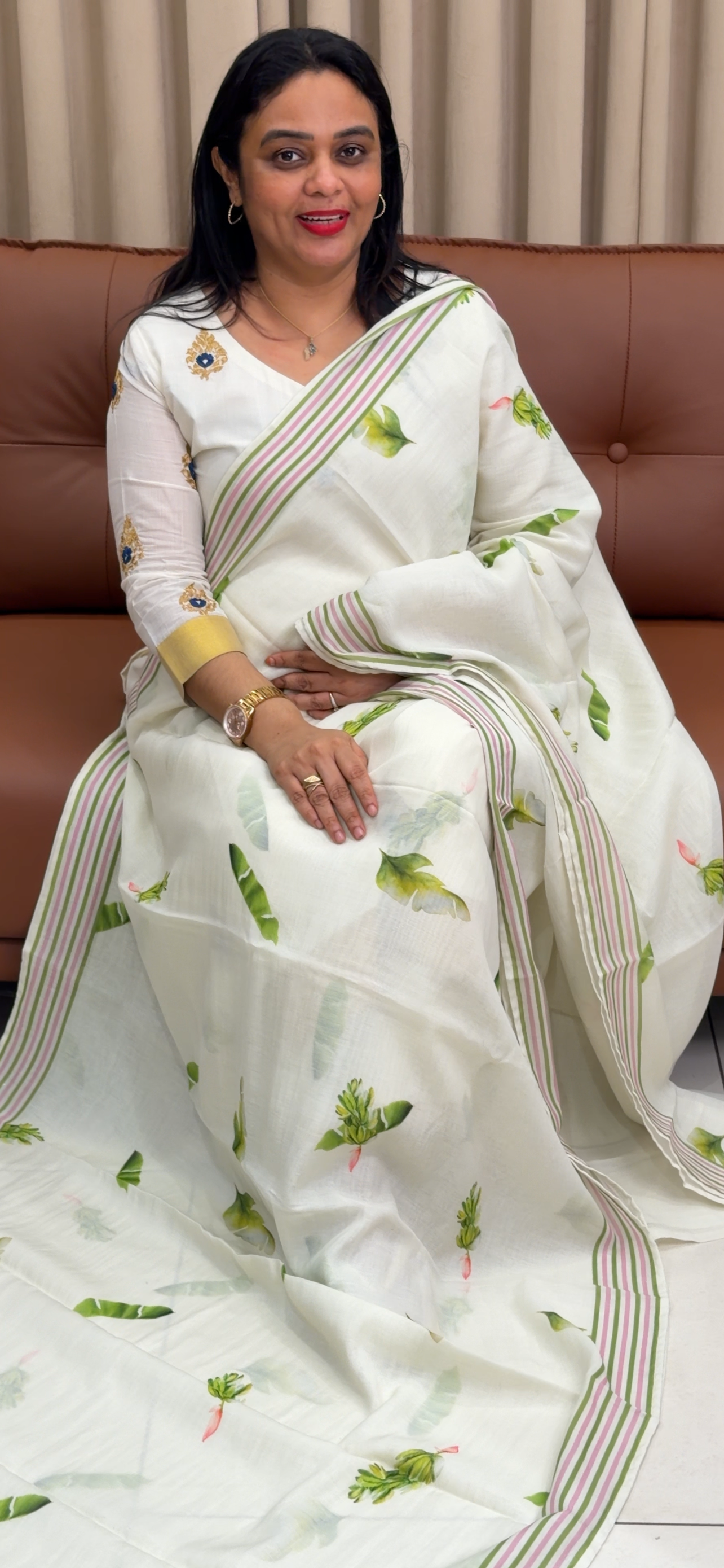 FORWARD MUL CHANDERI ONAM SAREES - IHA 33996