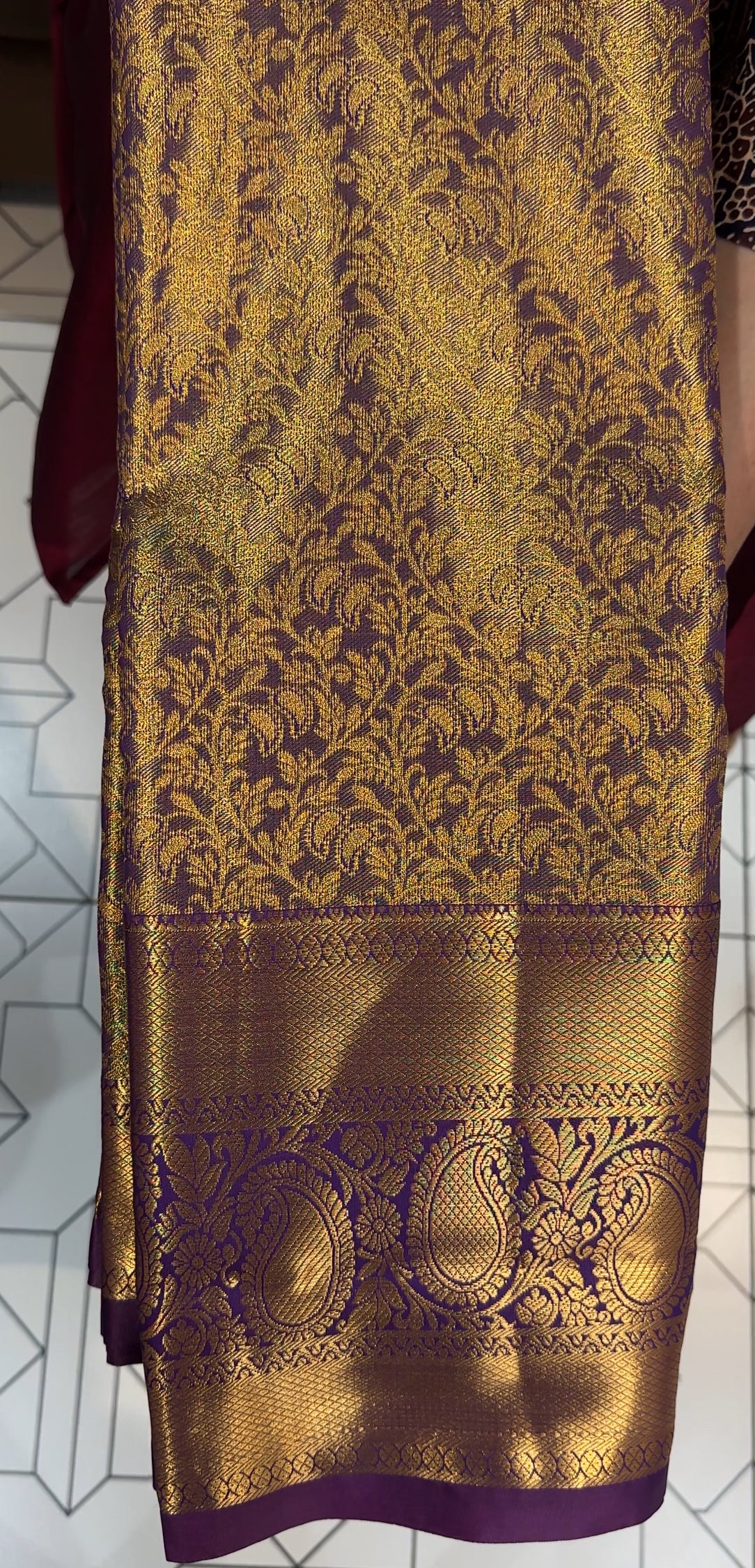 SEMI TISSUE KANCHIPURAM SILK SAREES - IHA 27831