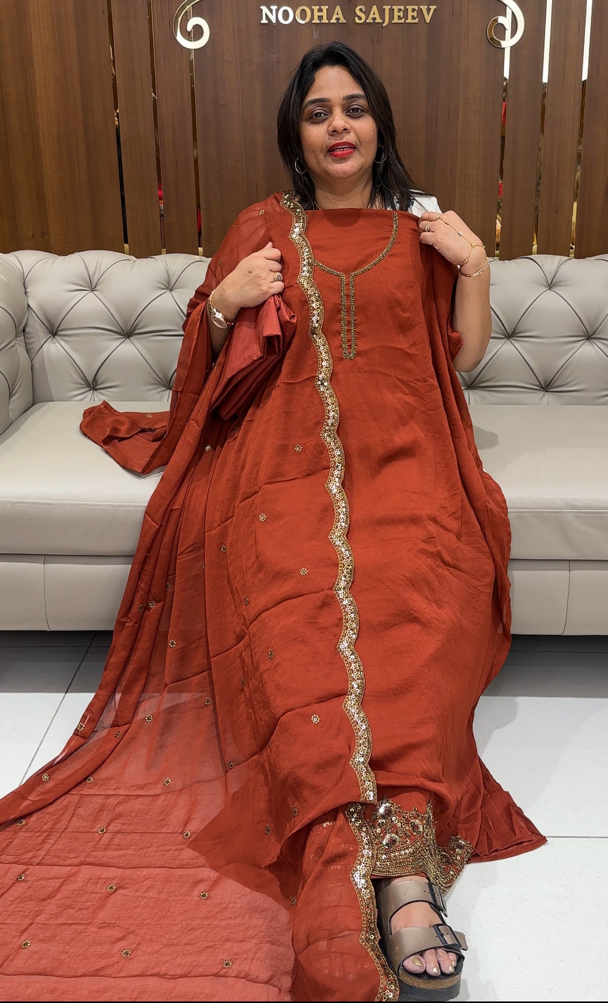 CRUSHED SILK UNSTITCHED SALWAR SUITS - IHA 24137