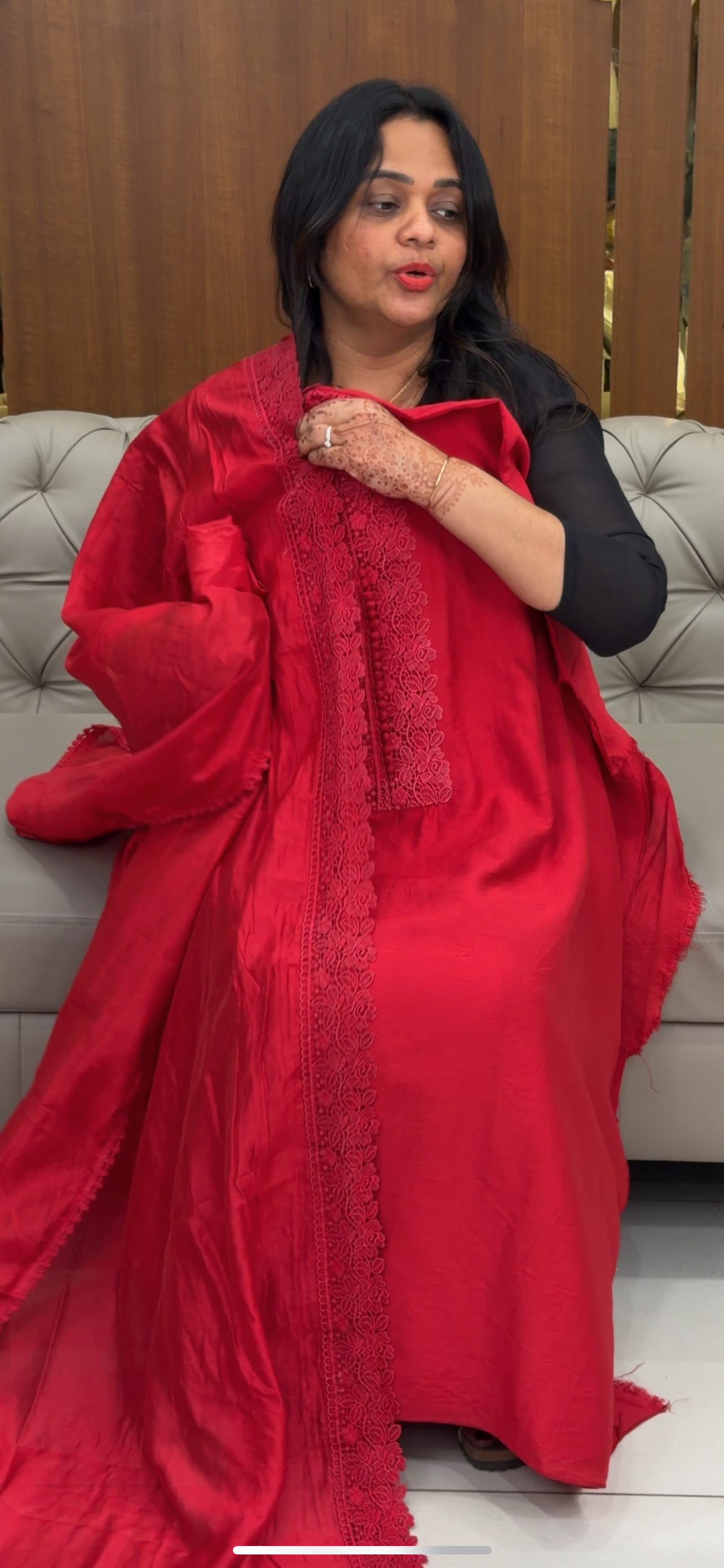 MALAI CHANDERI UNSTITCHED SALWAR SUITS - IHA 30031