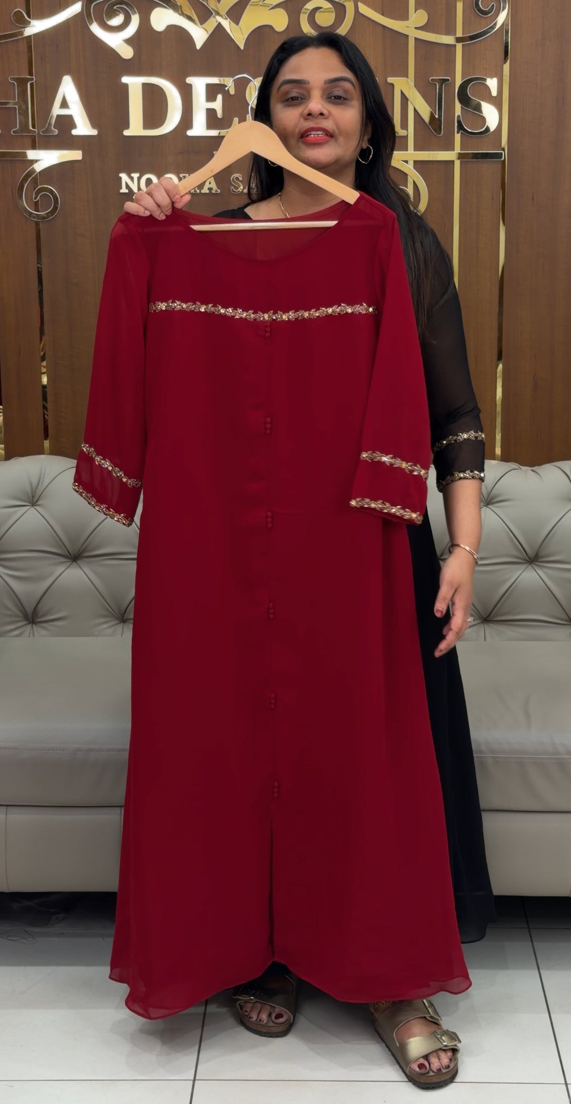 IHA'S IN-HOUSE GEORGETTE ALINE TOPS - IHA 30704