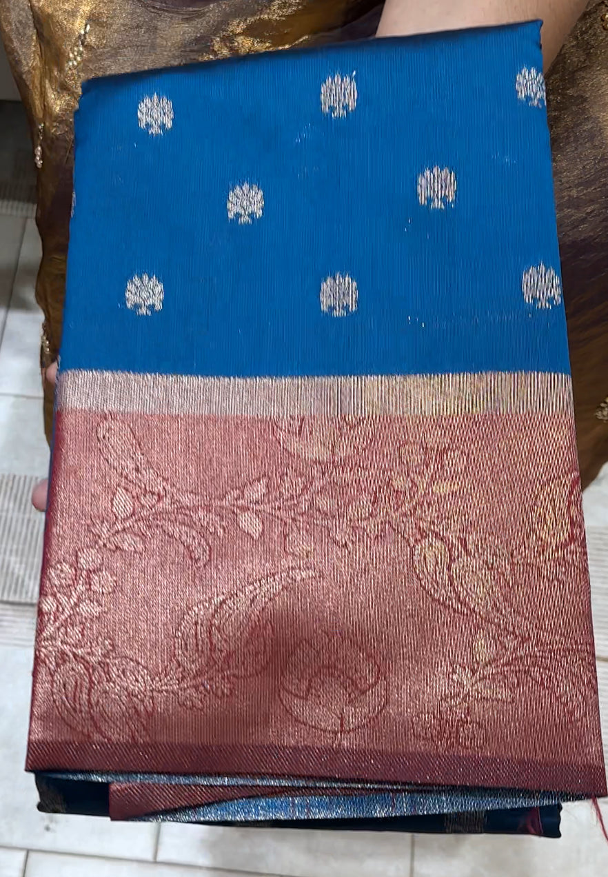 SEMI SILK SAREES - IHA 22708