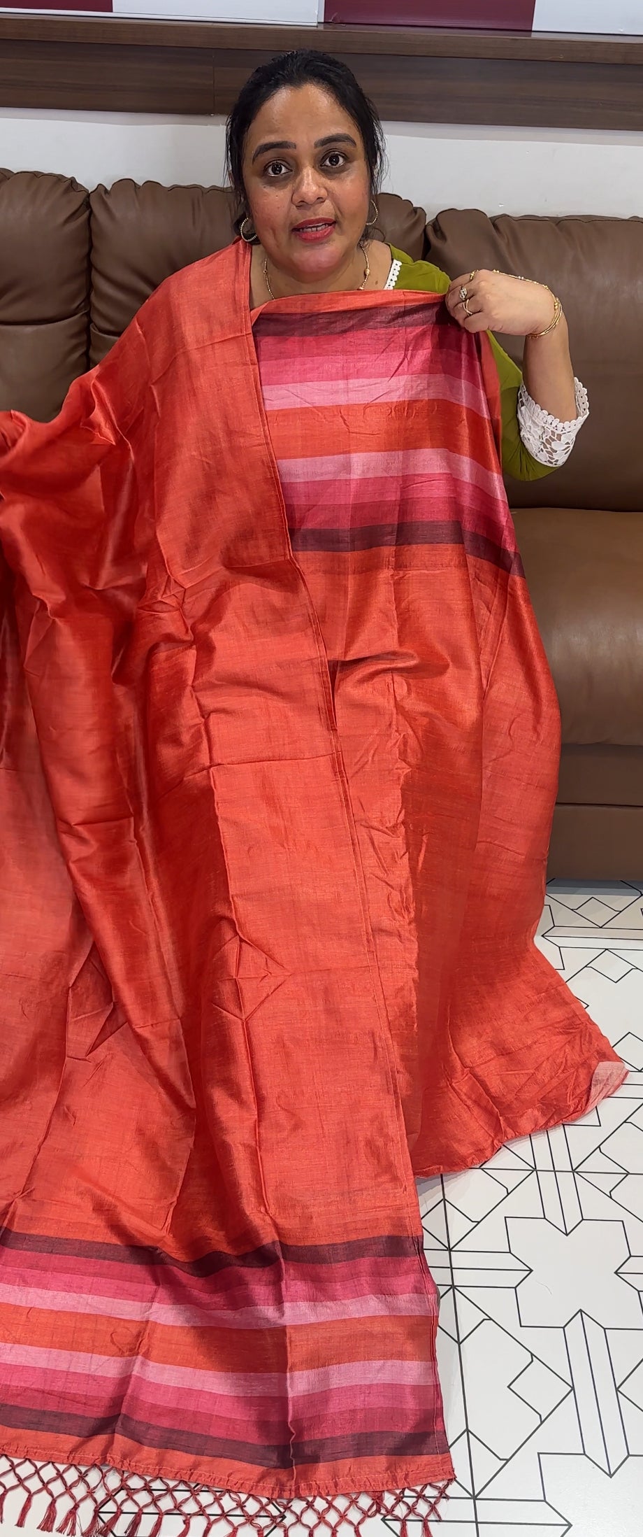 SEMI RAW SILK UNSTITCHED SALWAR SUITS - IHA 26300
