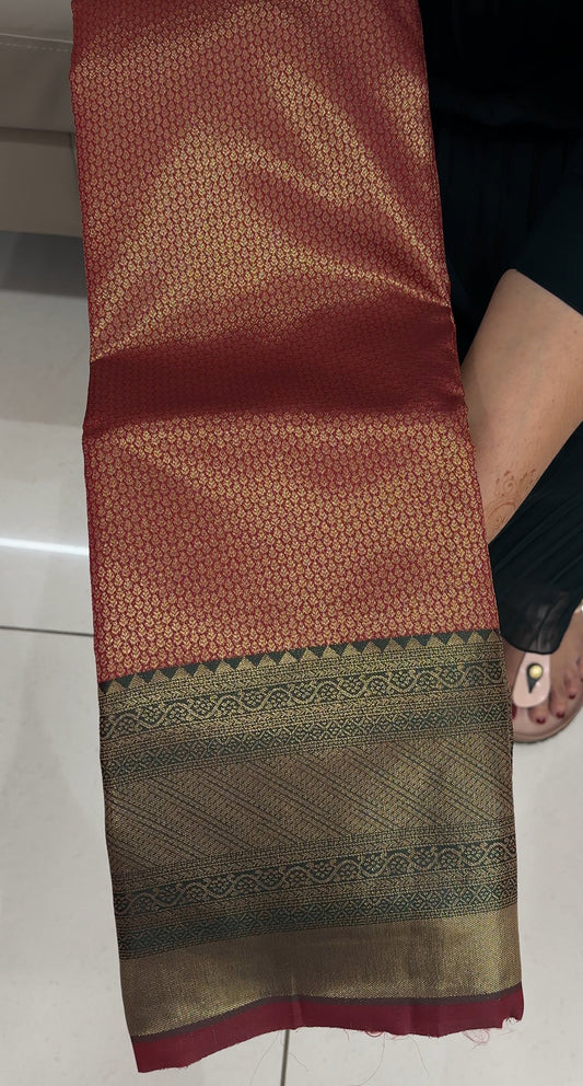 SEMI BROCADE SAREES - IHA 27430