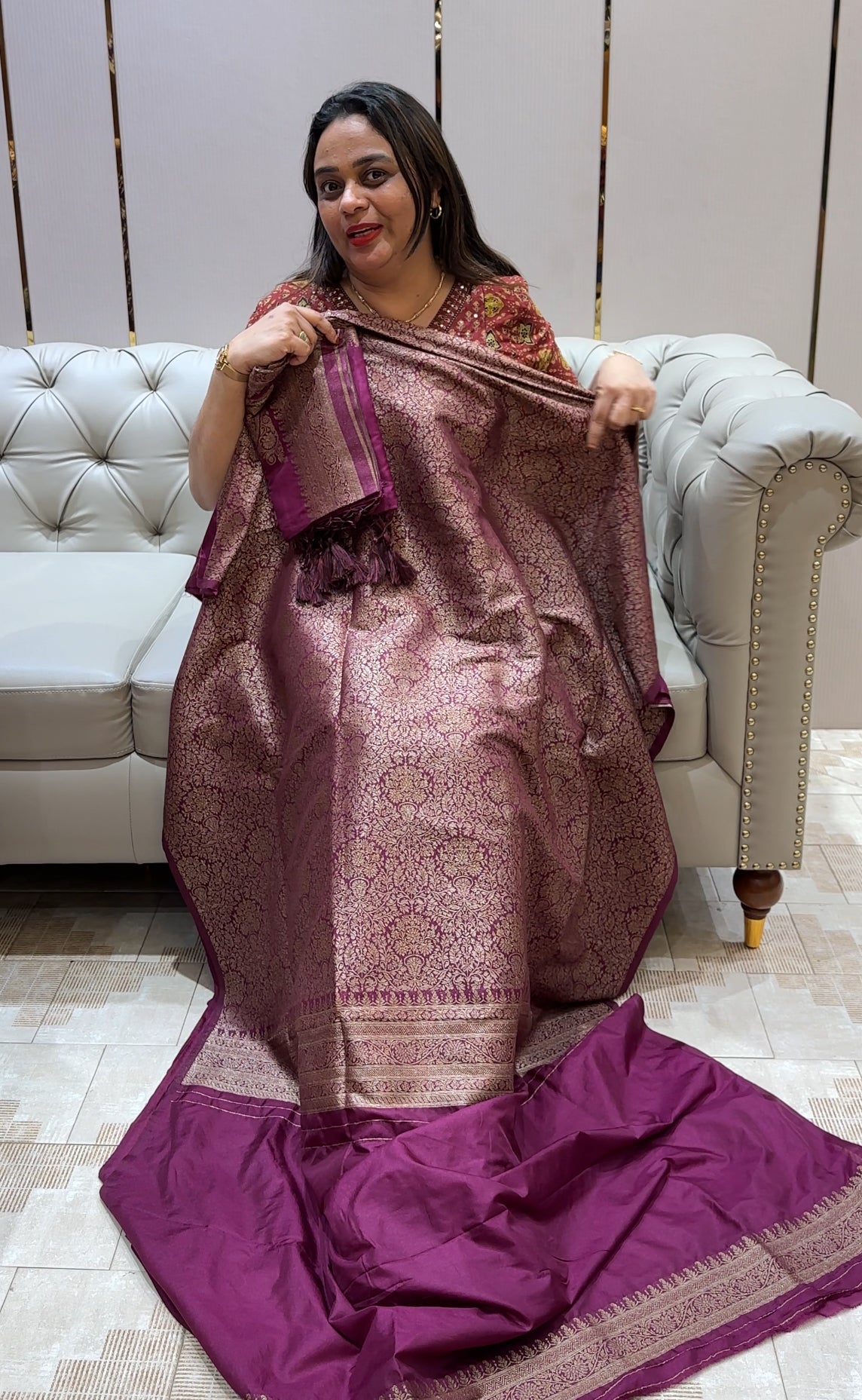 SEMI KATAN UNSTITCHED SALWAR SUITS - IHA 22640