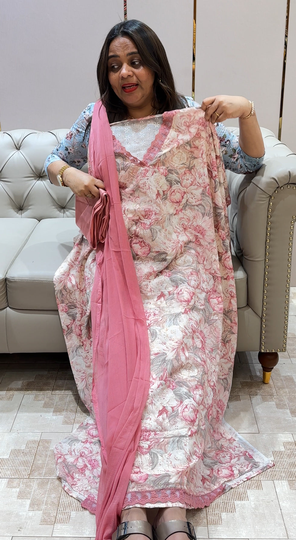 COTTON HAKOBA UNSTITCHED SALWAR SUITS - IHA 22201