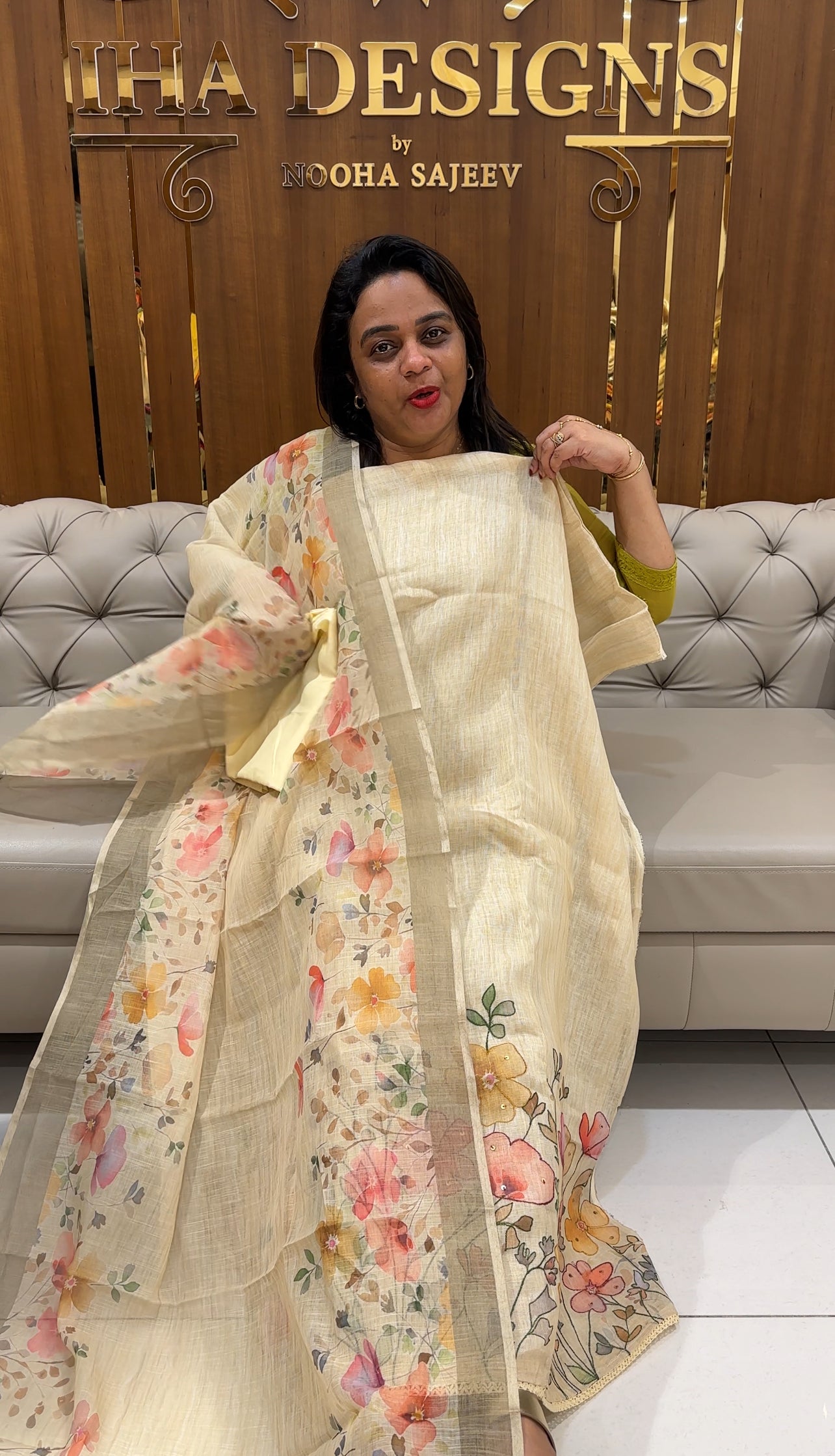 LINEN Unstitched SALWAR SUIST - IHA 25031