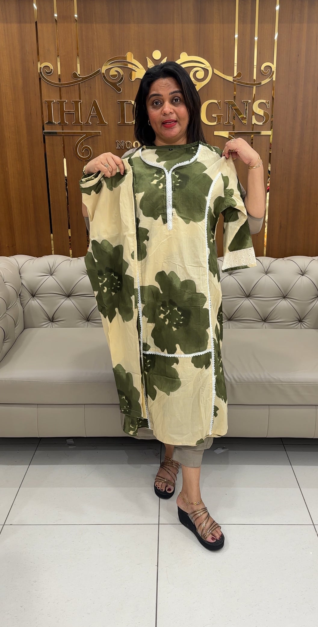 COTTON PRINTED TOP AND BOTTOM - IHA 25843
