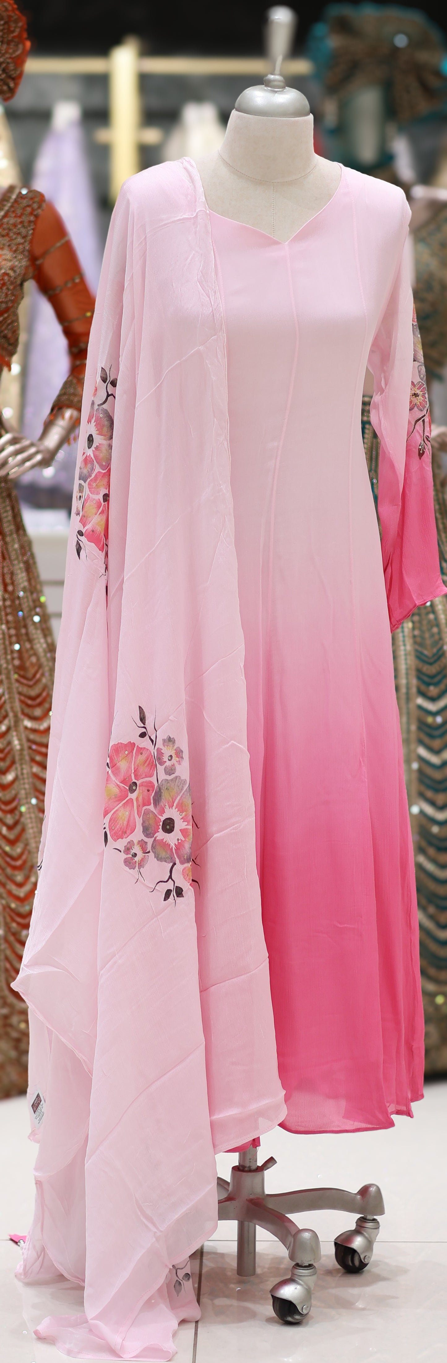 PARTY WEAR TOP,BOTTOM AND DUPATTA - IHA 26791