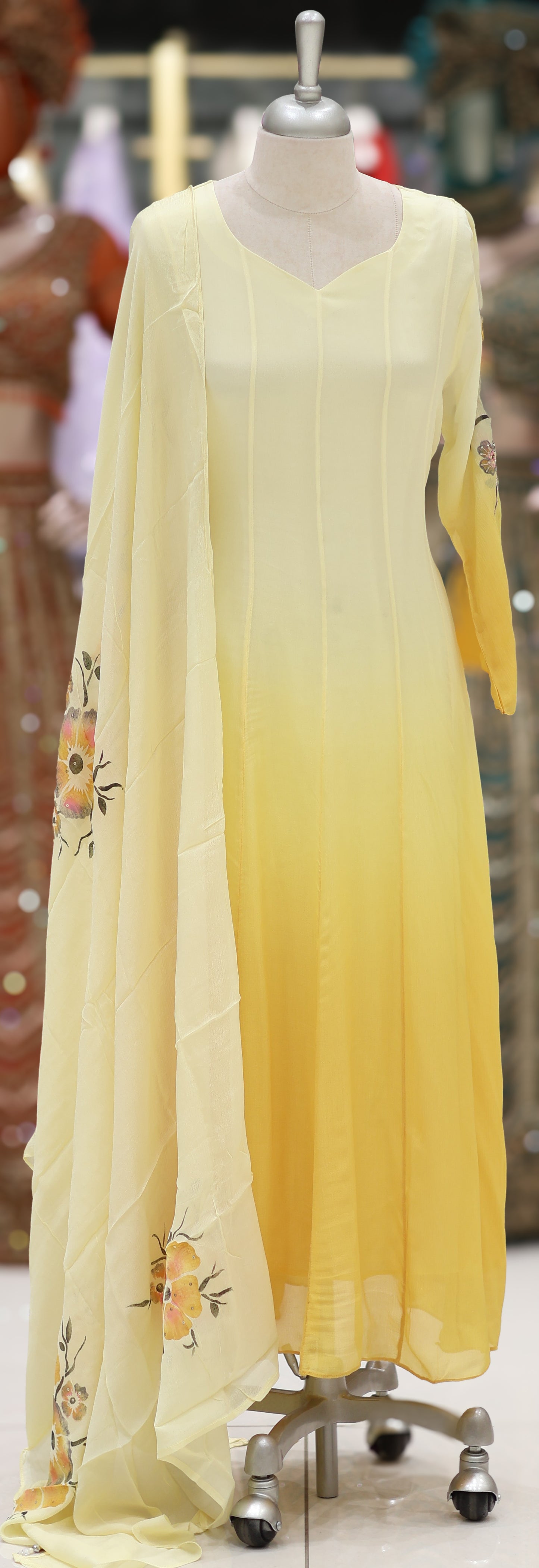 PARTY WEAR TOP,BOTTOM AND DUPATTA - IHA 26791