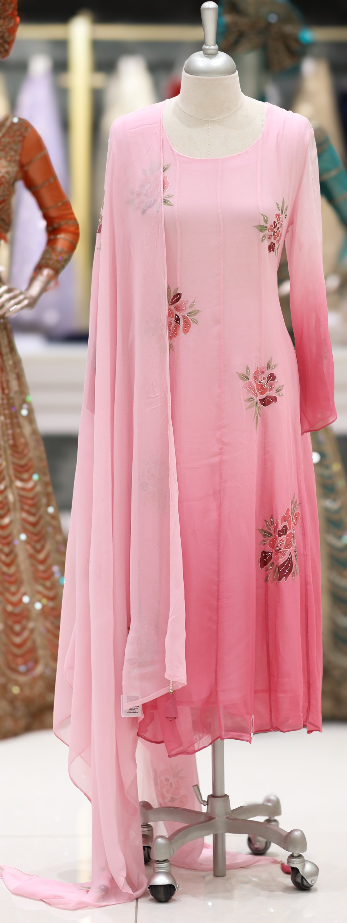 PARTY WEAR TOP,BOTTOM AND DUPATTA - IHA 26791