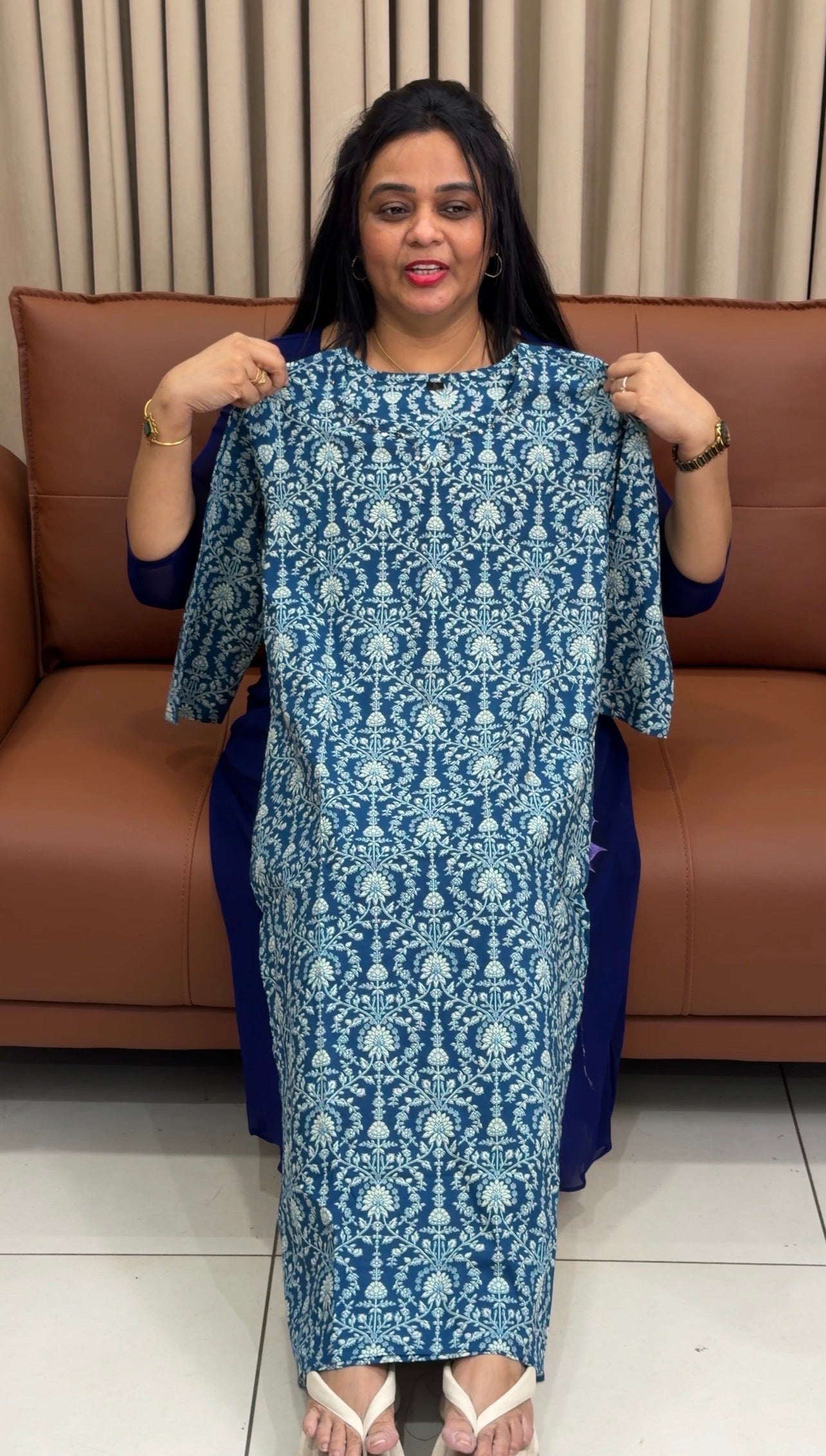 COTTON PRINTED TOPS - IHA 34927