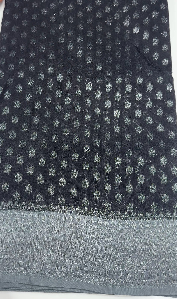 SEMI BANARASI SAREES - IHA 27119