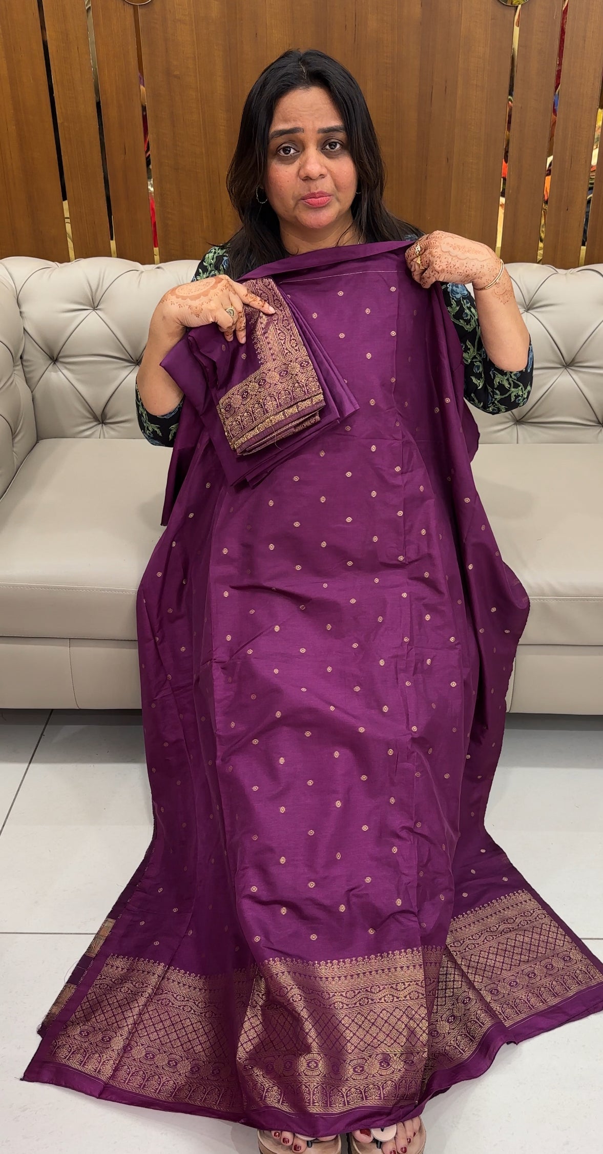 SEMI BANARASI UNSTITCHED SALWAR SUITS - IHA 27420