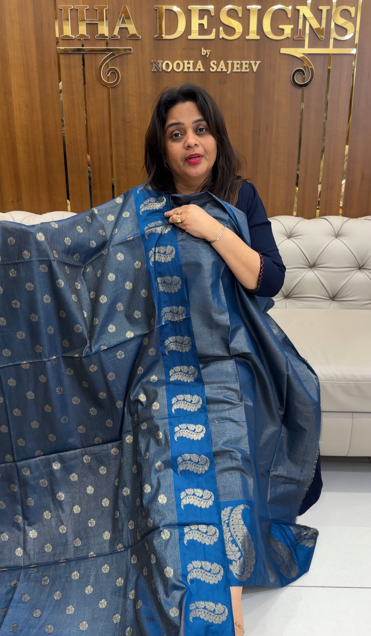 SEMI BANARASI UNSTITCHED SALWAR SUITS - IHA 25197