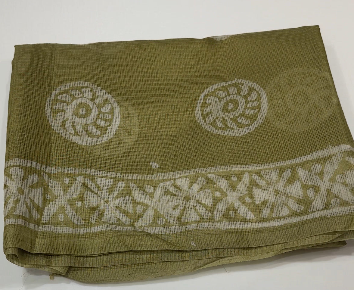 BATIK PRINTED SAREES - IHA 25110