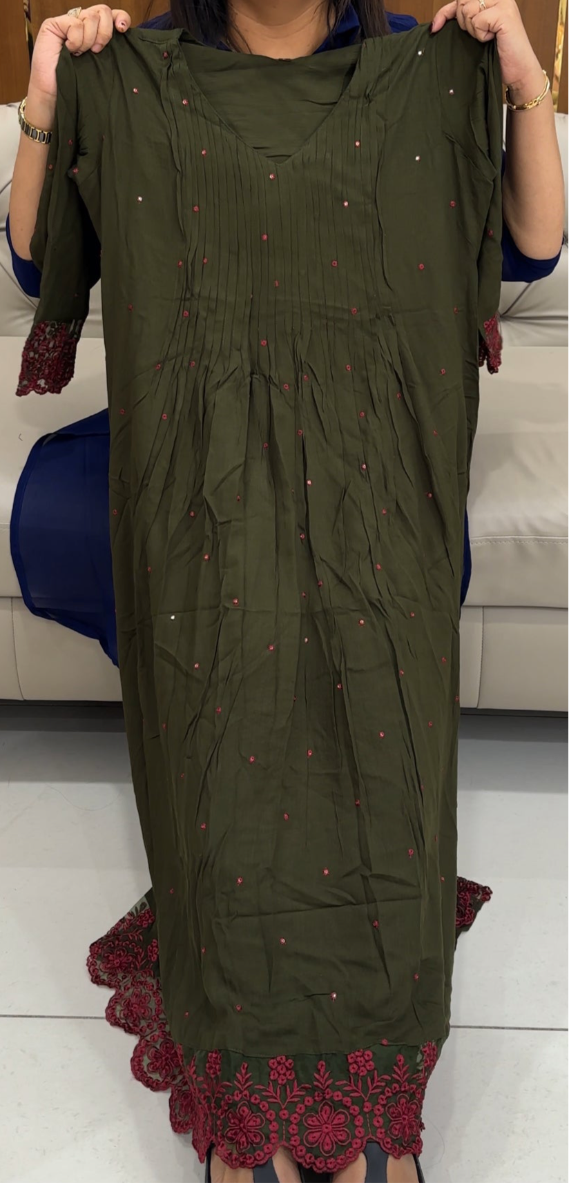 WRINKLE RYON ALINE TOPS - IHA 25860
