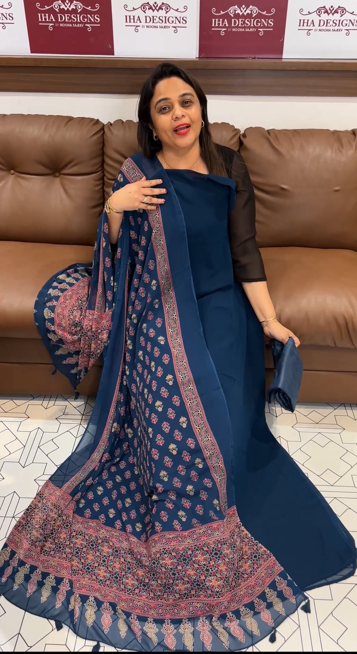 FORWARD FAUX GEORGETTE UNSTITCHED SALWAR SUITS - IHA 24567