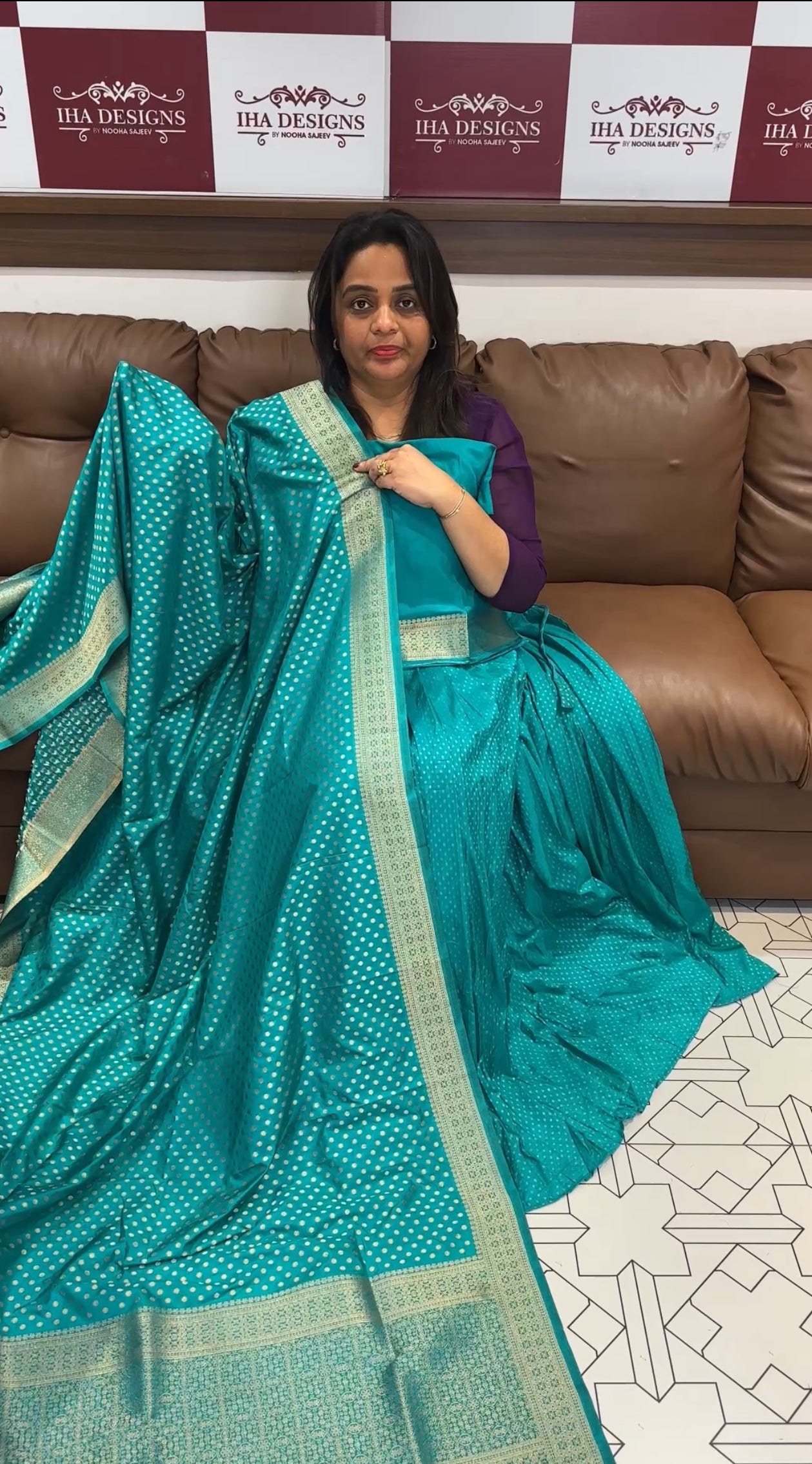 SEMI STITCHED DHAVANI SETS - IHA 25432