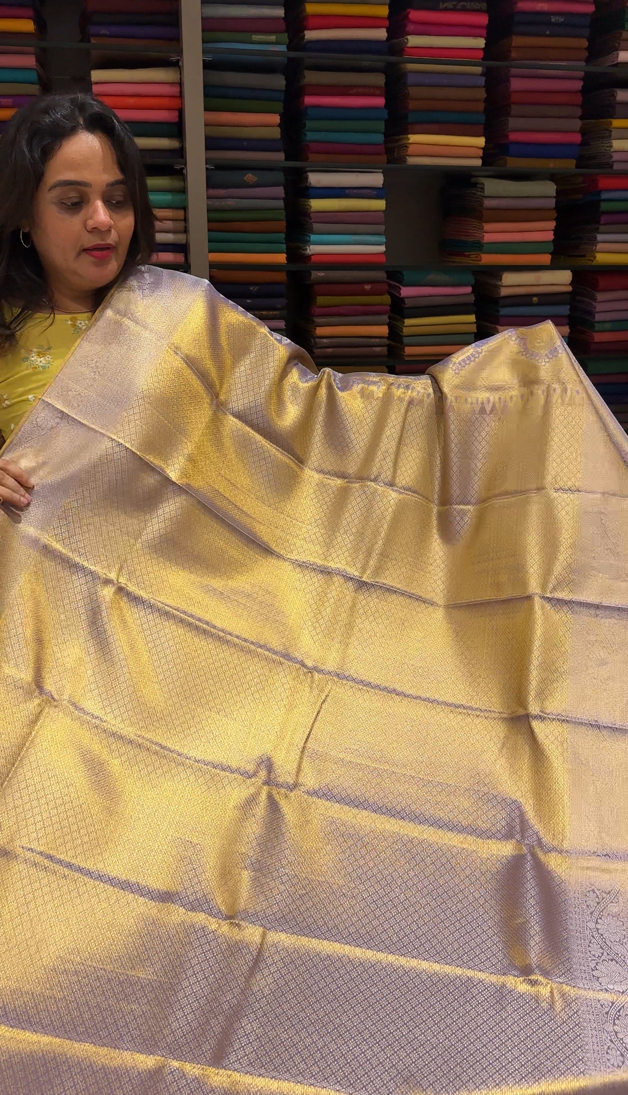 DESIGNER TISSUE KANCHIPURAM SILK SAREES - IHA 26325