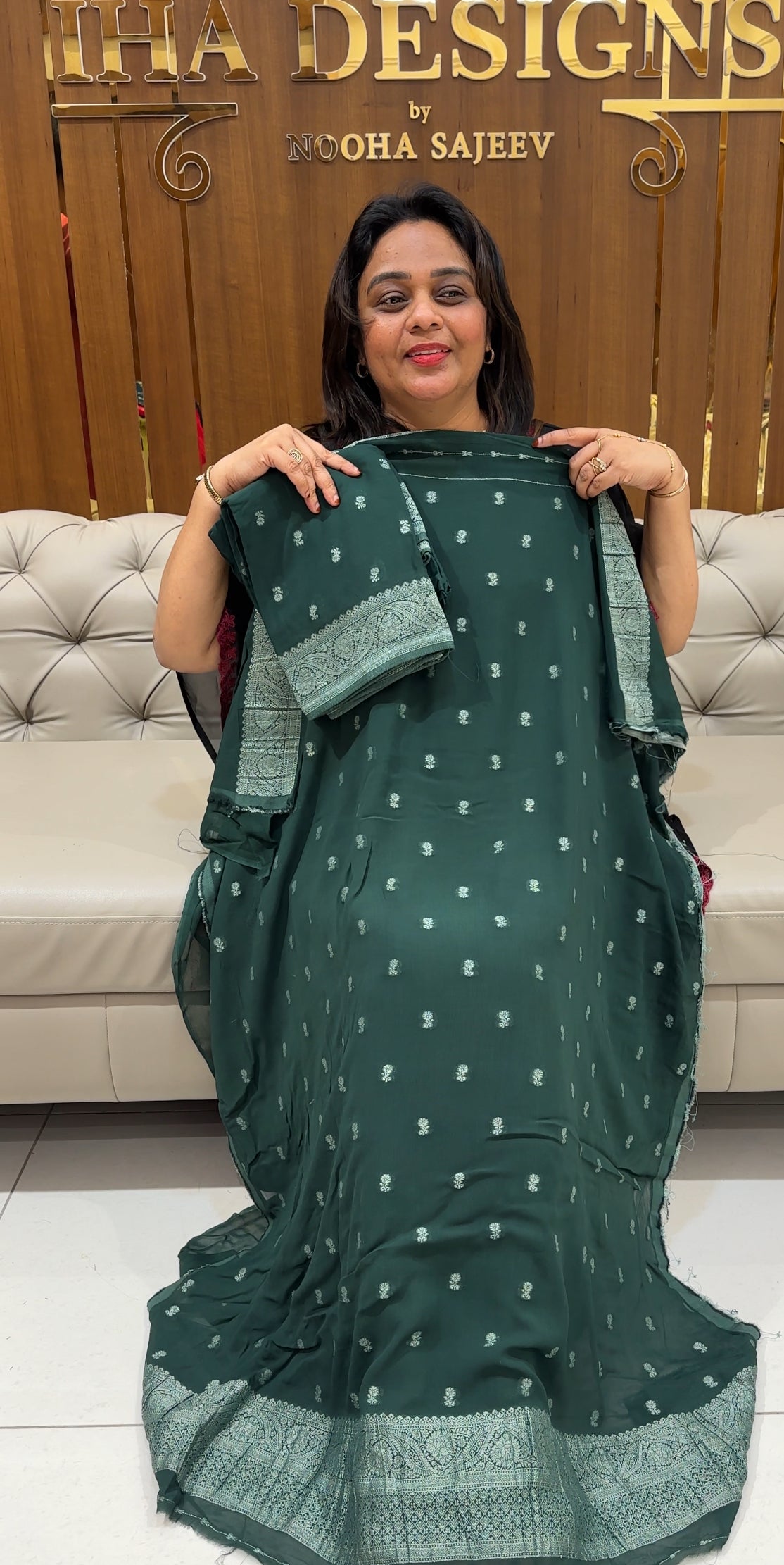 BANARASI UNSTITCHED SALWARE SUITS - IHGA 24921