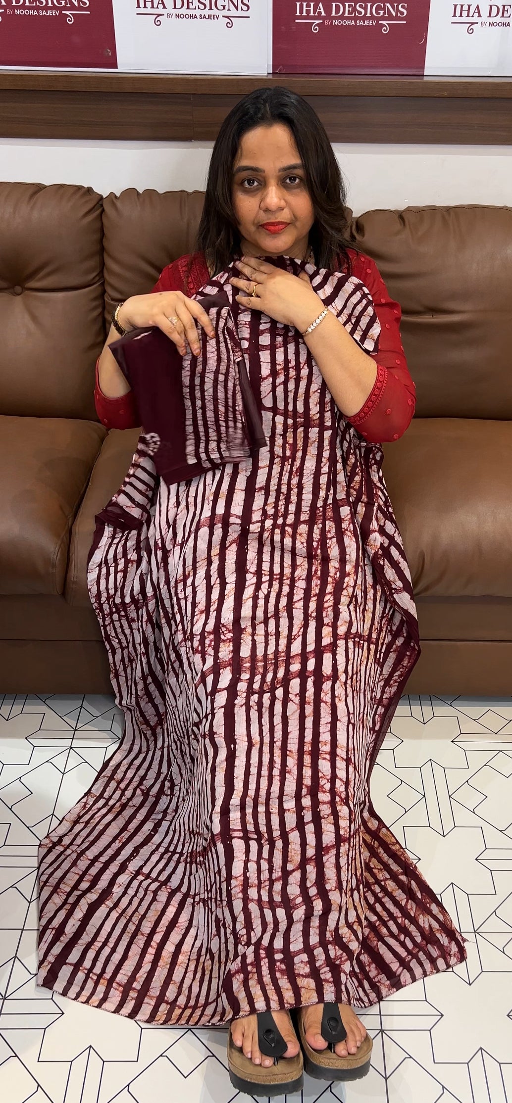 BATIK PRINTED UNSTITCHED SALWAR SUITS - IHA 22748