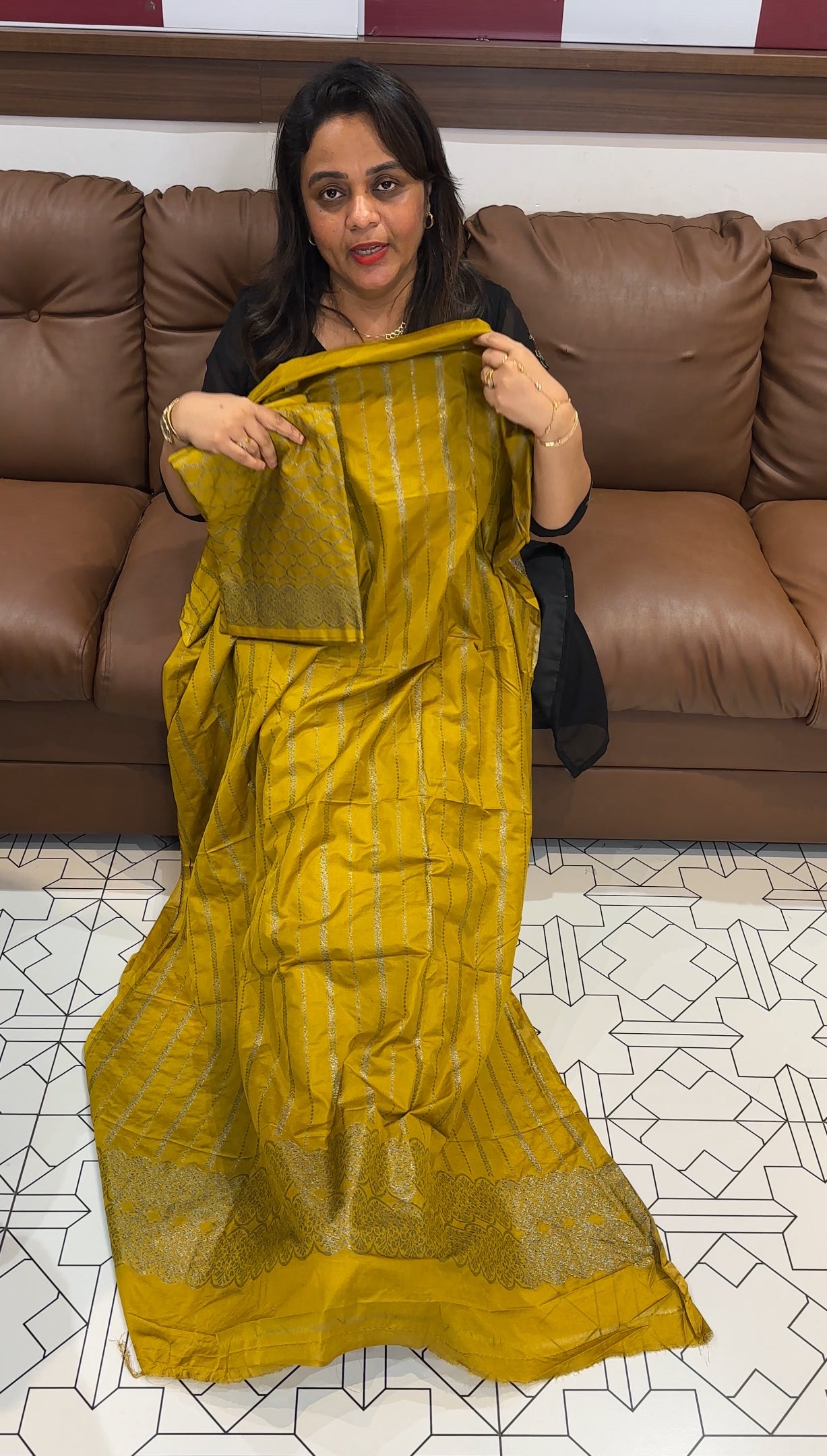 BANARASI UNSTITCHED SALWAR SUITS - IHA 24811
