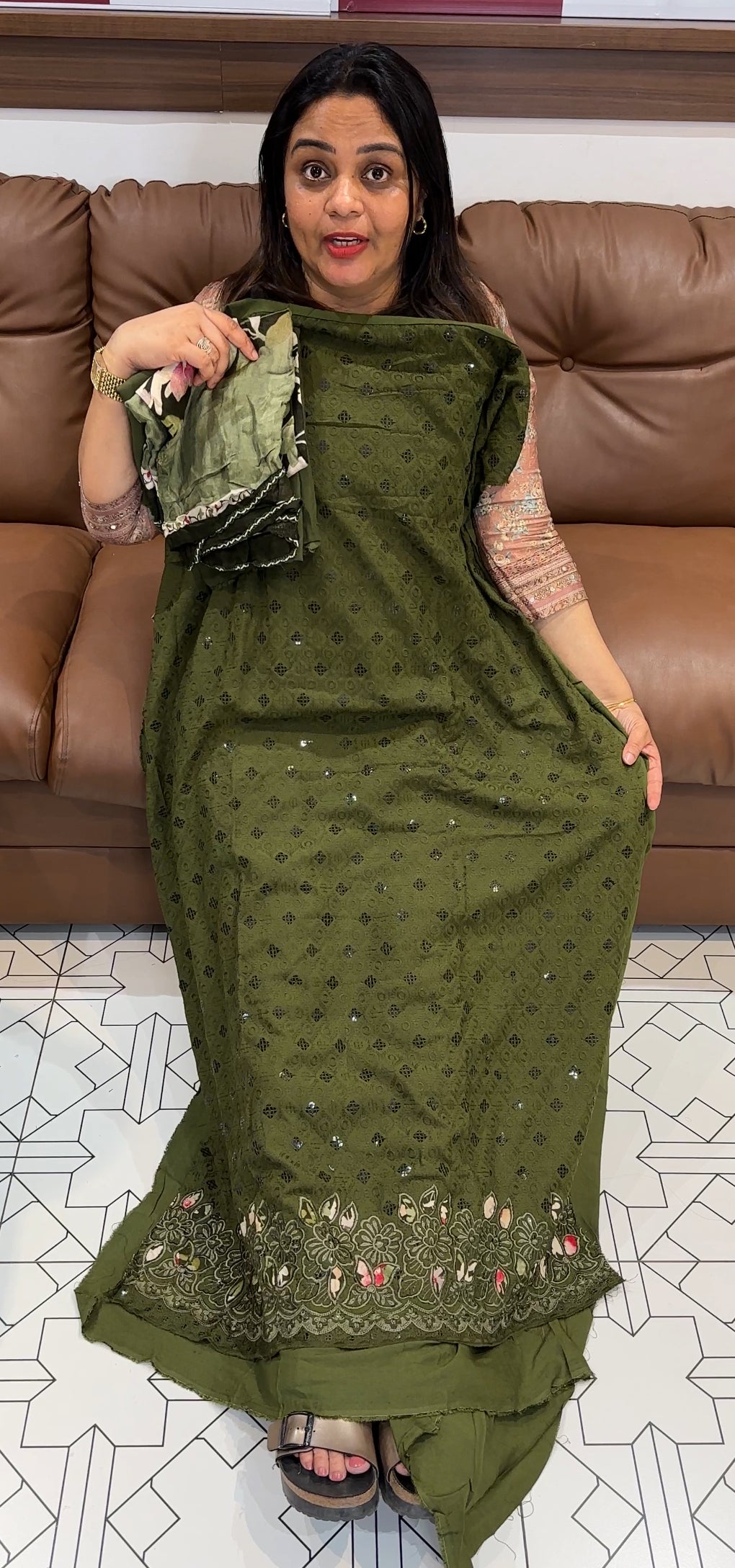 COTTON HAKOBA UNSTITCHED SALWAR SUITS - IHA 20252
