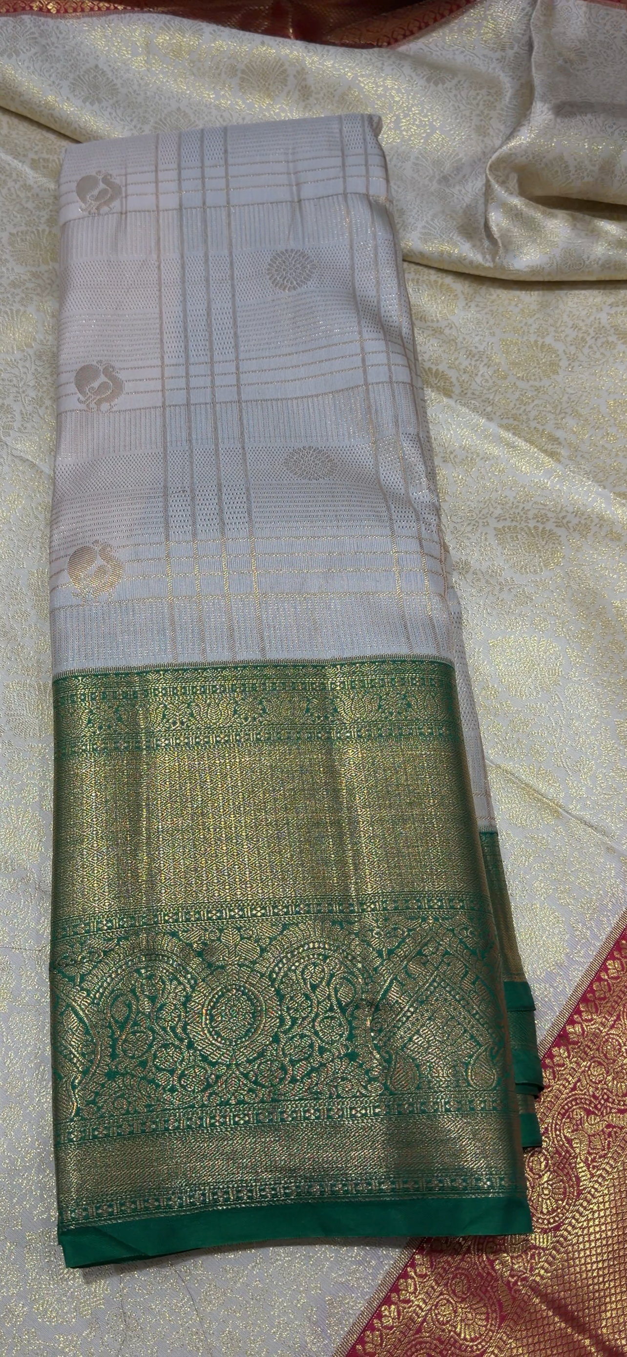 SEMI KANCHIPURAM SAREES - IHA 33926