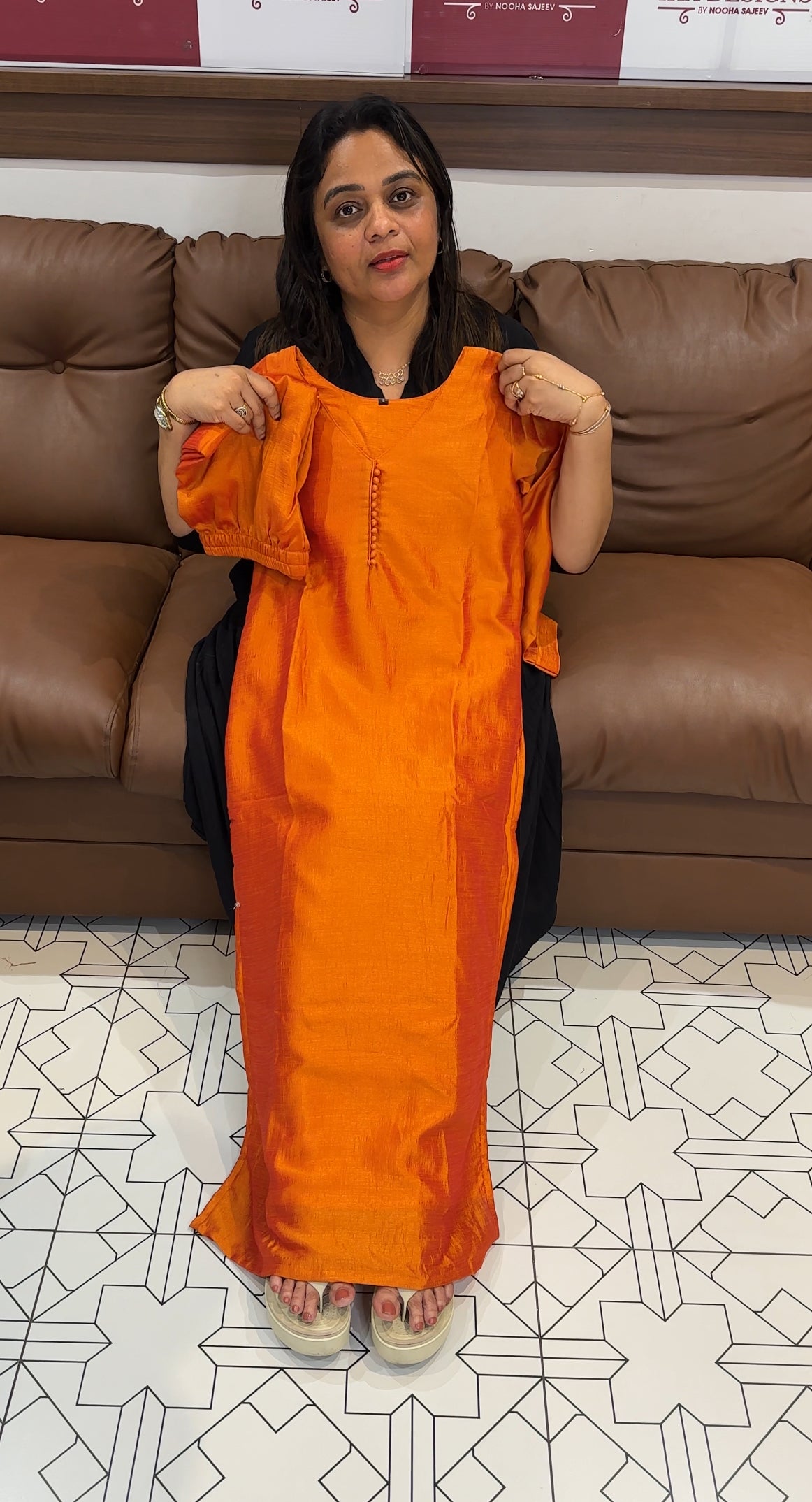SEMI RAW SILK TOP, BOTTOM AND DUPATTA - IHA 24788