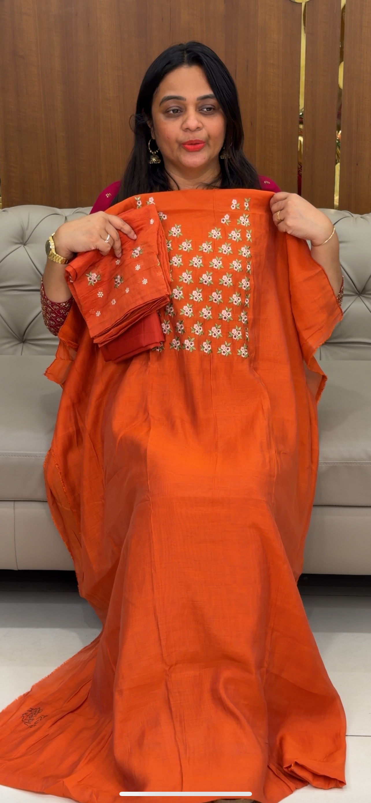 MUL CHANDERI UNSTITCHED SALWAR SUITS - IHA 29838