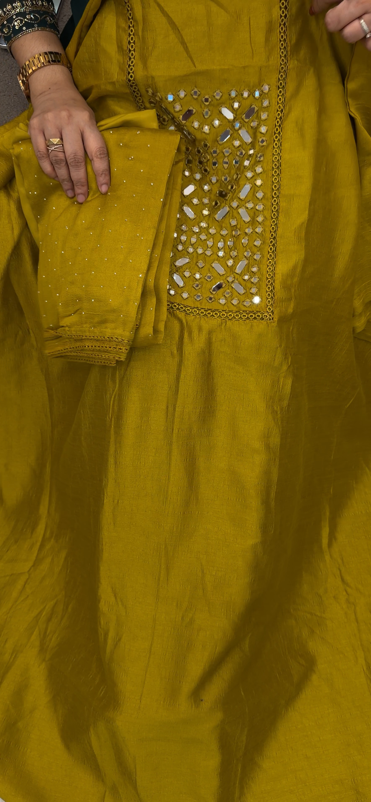 SEMI RAW SILK UNSTITCHED SALWAR SUITS - IHA 33241