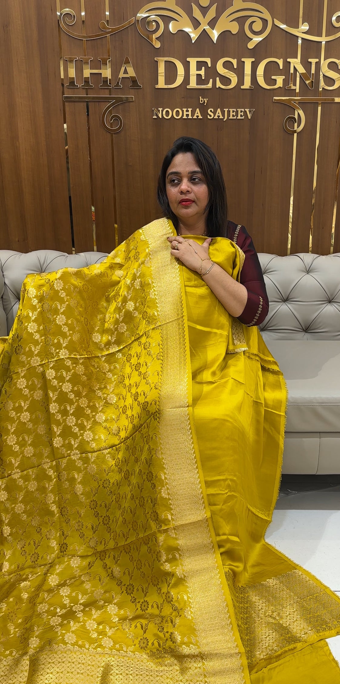 BANARASI UNSTITCHED SALWAR SUITS- IHA 24614