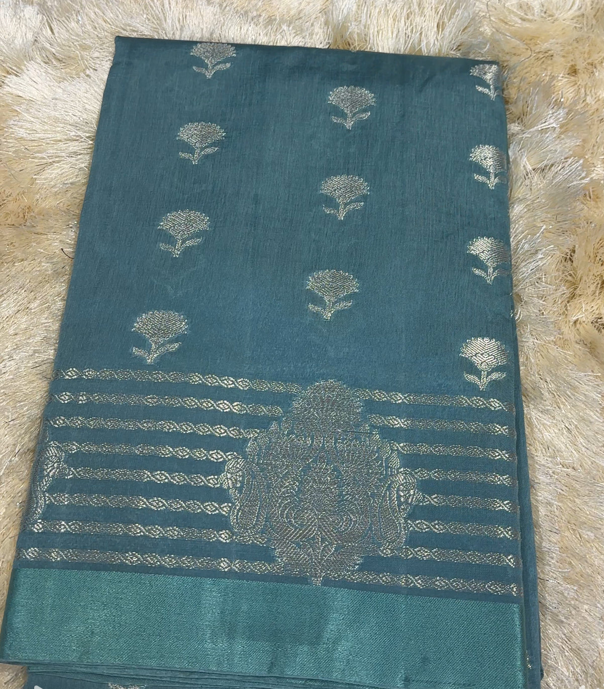 SEMI RAW MANGO SILK SAREES - IHA 27802