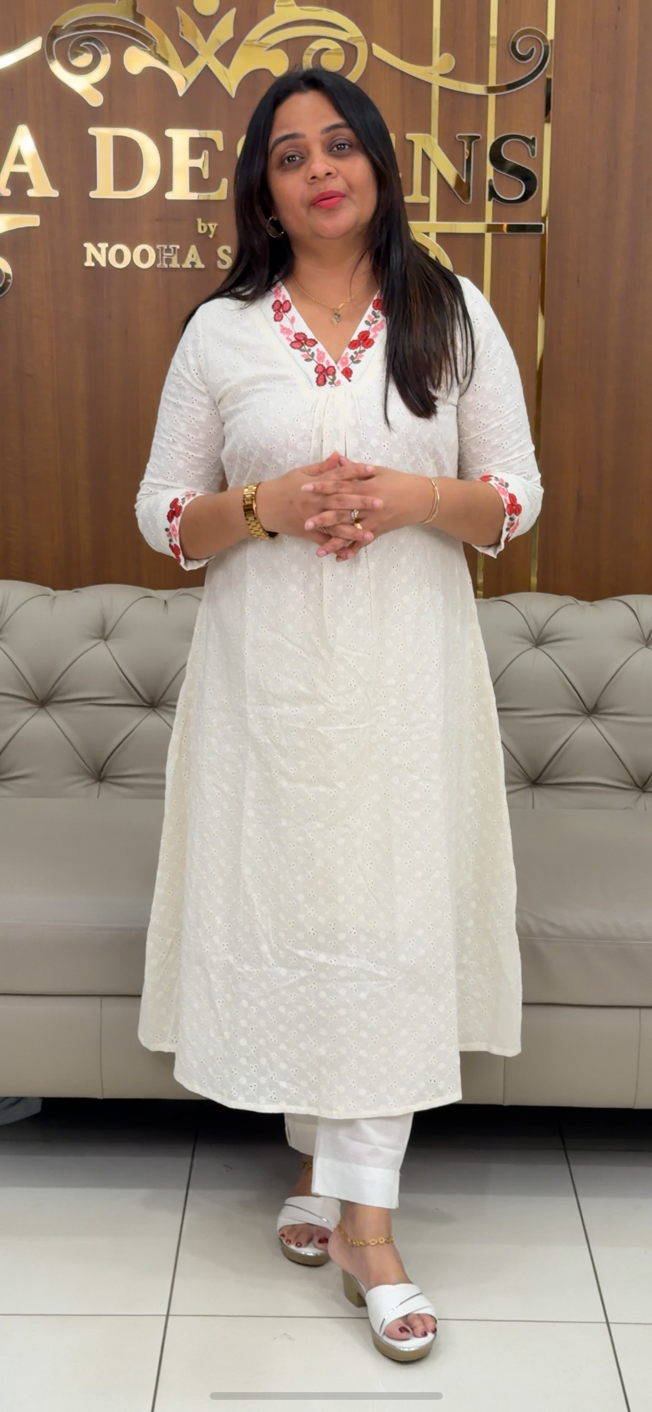 COTTON HAKOBA LONG FROCKS - IHA 29361