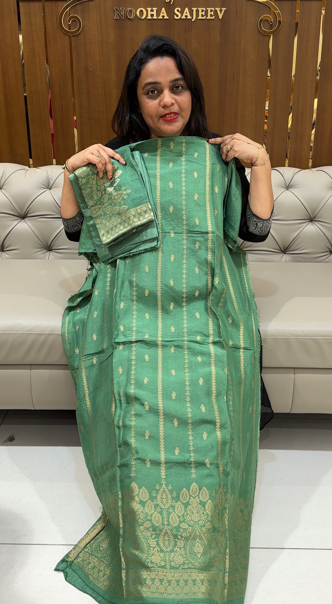 BANARASI UNSTITCHED SALWAR SUITS - IHA 24957