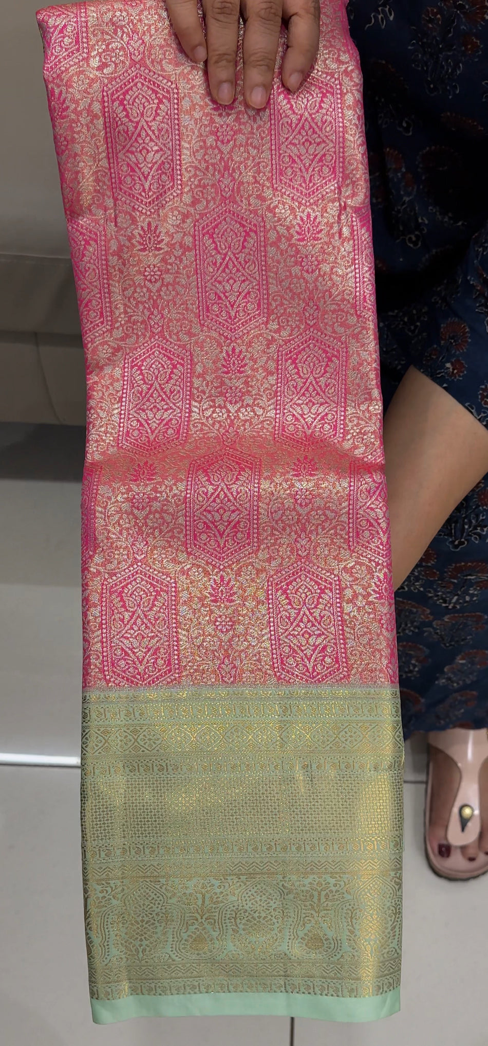 BROCADE KANCHIPURAM SILK SAREES - IHA 26854
