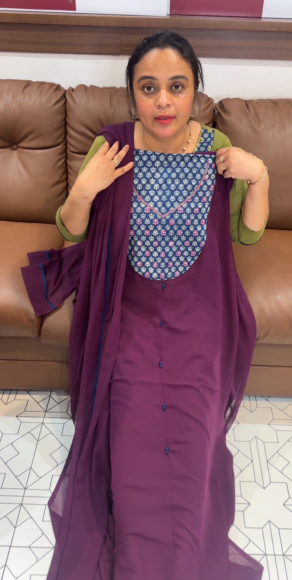 IHA'S IN-HOUSE GEORGETTE UNSTITCHED SALWAR SUITS - IHA 26301